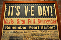 V-E Day headline